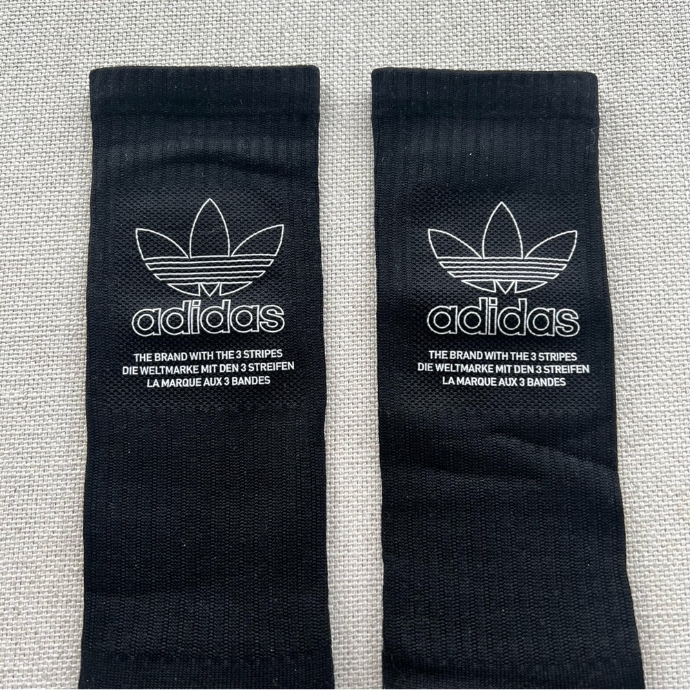ADIDAS Brand With The 3 Stripes High Black Socks